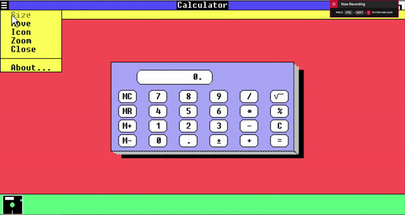 Icon window