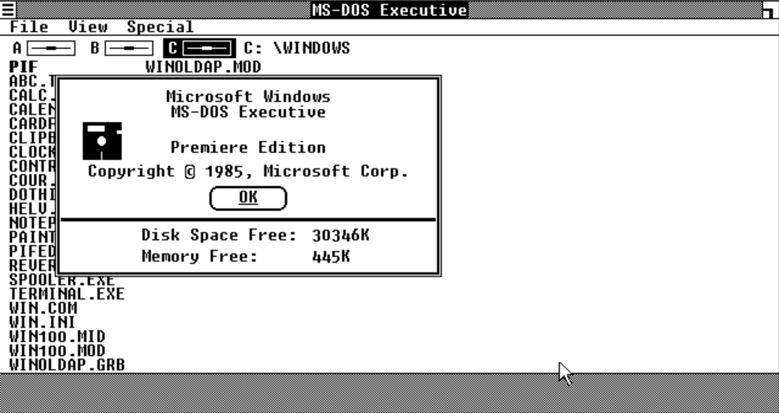Hamburger About menu